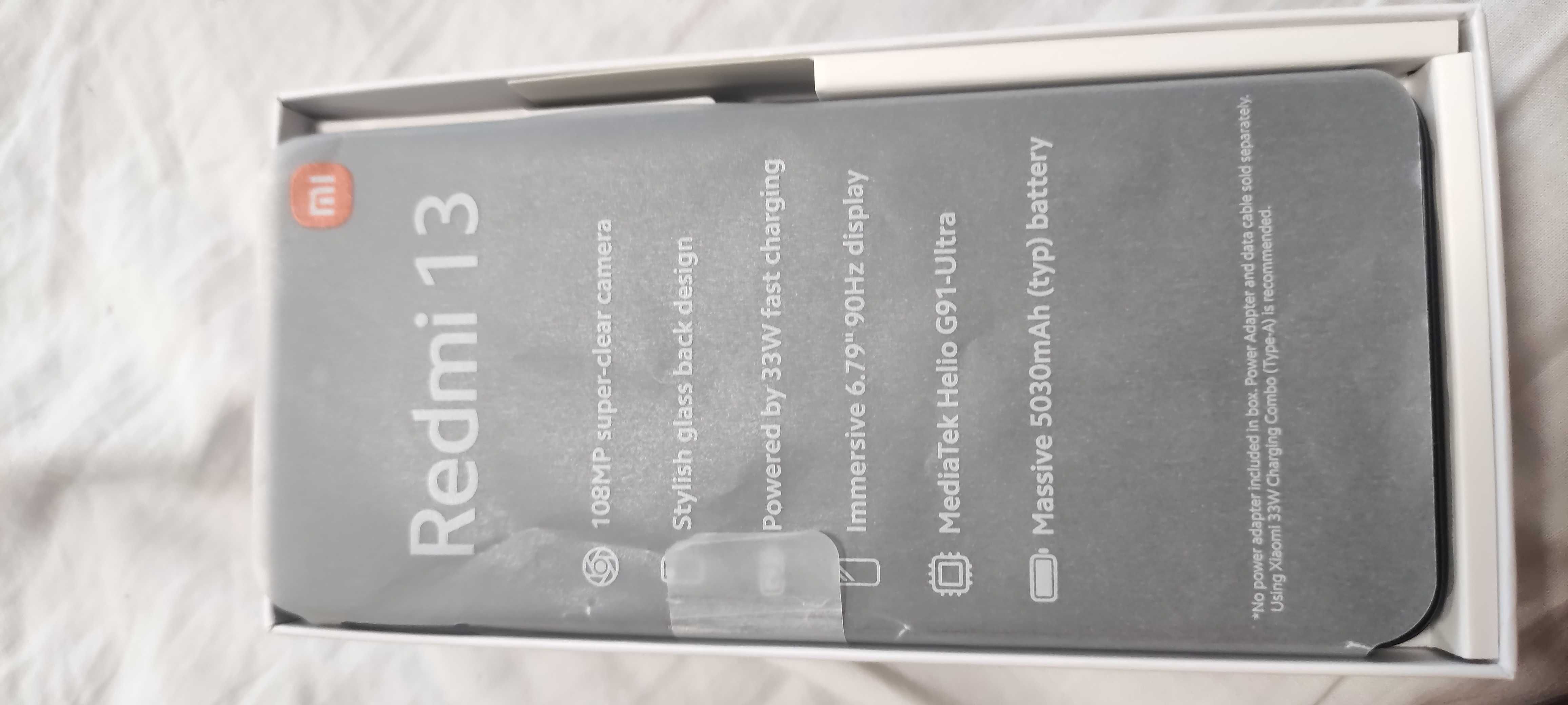 XIAOMI Redmi 13   6GB RAM   128GB ROM  Black  /Нов в гаранция 2 години