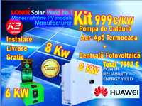 Kit complet Panouri fotovoltaice + termopompa  990 e/KWp