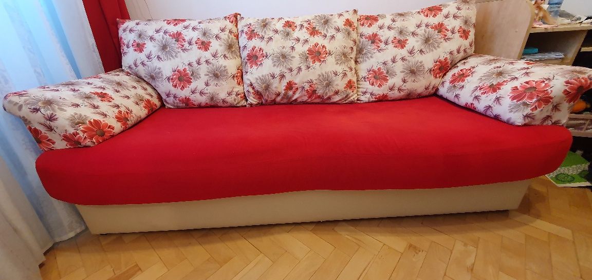 Canapea extensibila cu lada depozitare 200 cm x 90 cm
