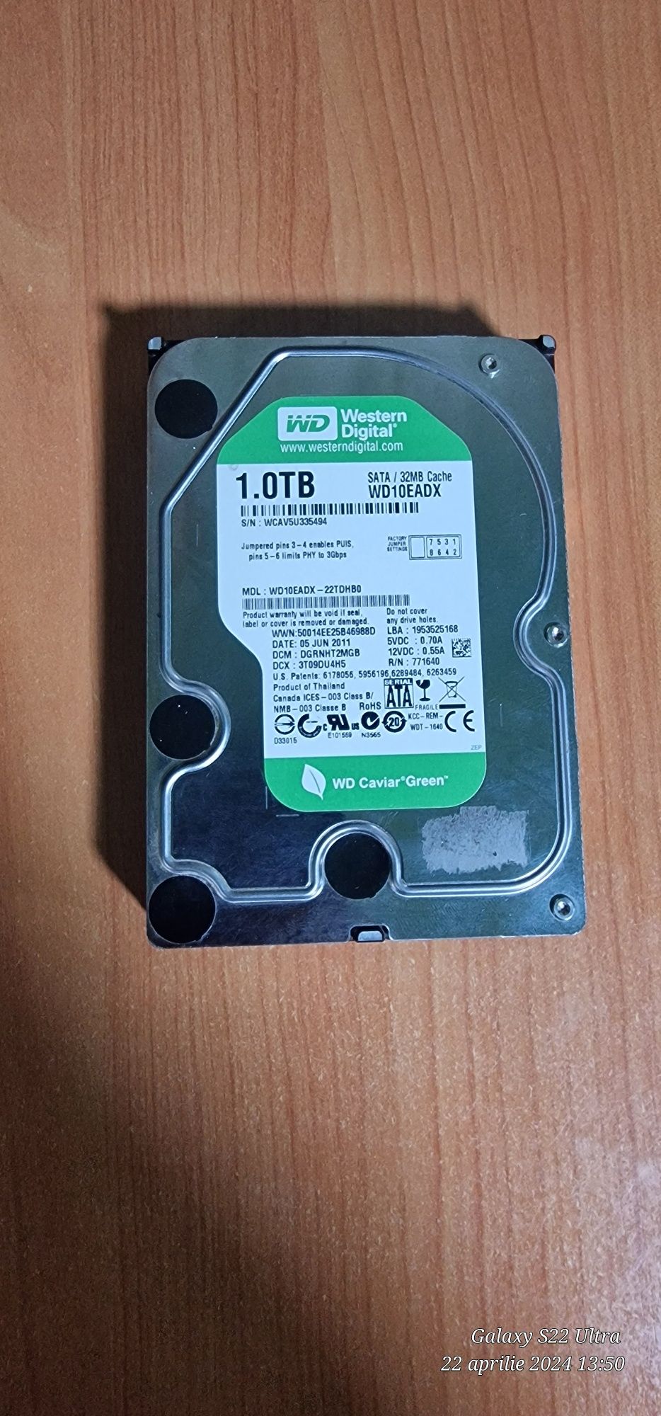 H.dd 1tb  Western Digital