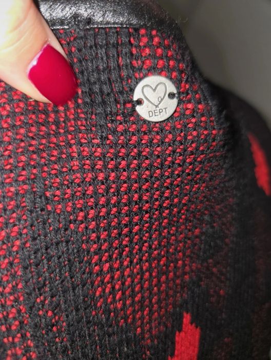 Rochie Dept superba insertii piele