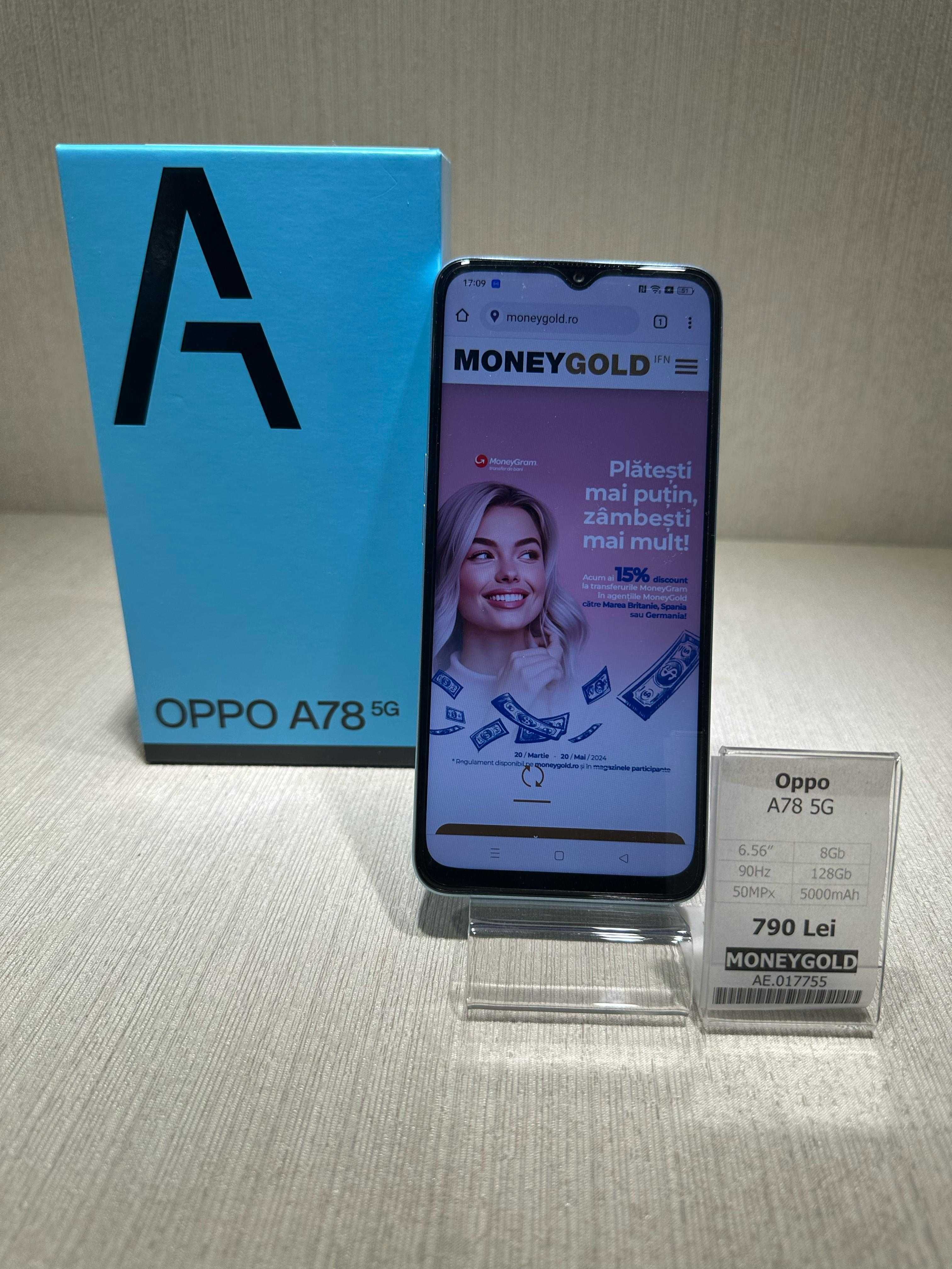 Telefon Oppo A78 5G MoneyGold AE.017755