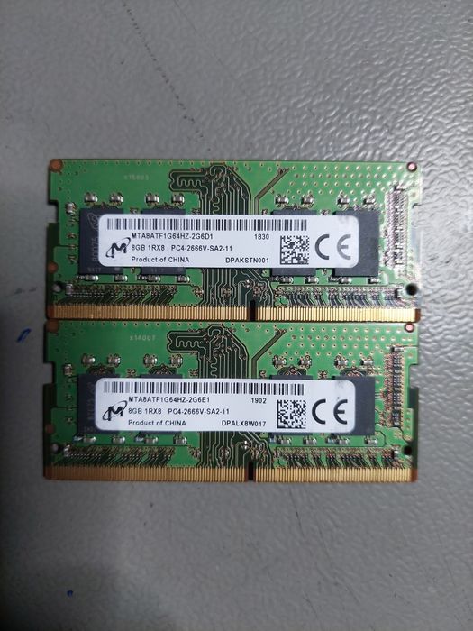 kit laptop DDR4 ram 16gb (2x8)
