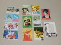 Стари картички, картинки, календарчета, салфетки, различни цени