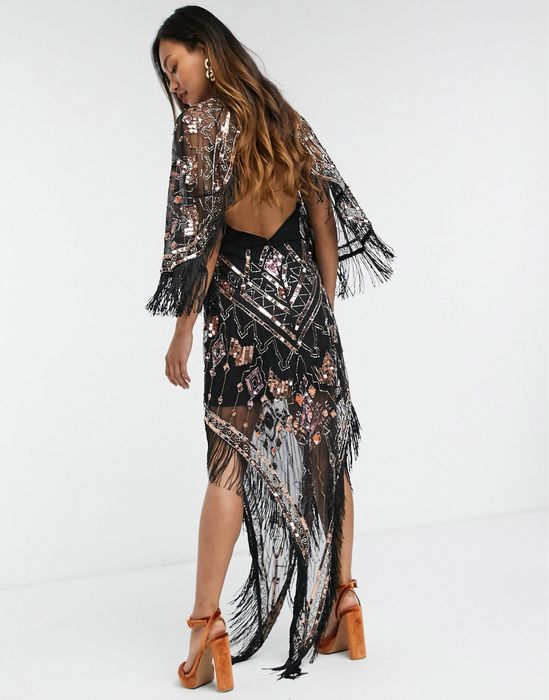 Rochie bijuterie  franjuri Asos masura M