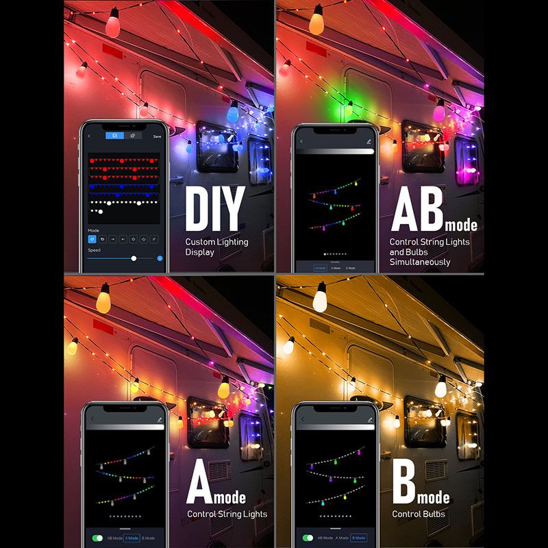 Страхотни нови смарт лампи съчетание от 84 светодиода и 15 RGB крушки