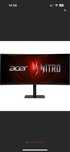 Monitor Gaming Curbat Acer 2025 34” QHD,garantie 3ani!