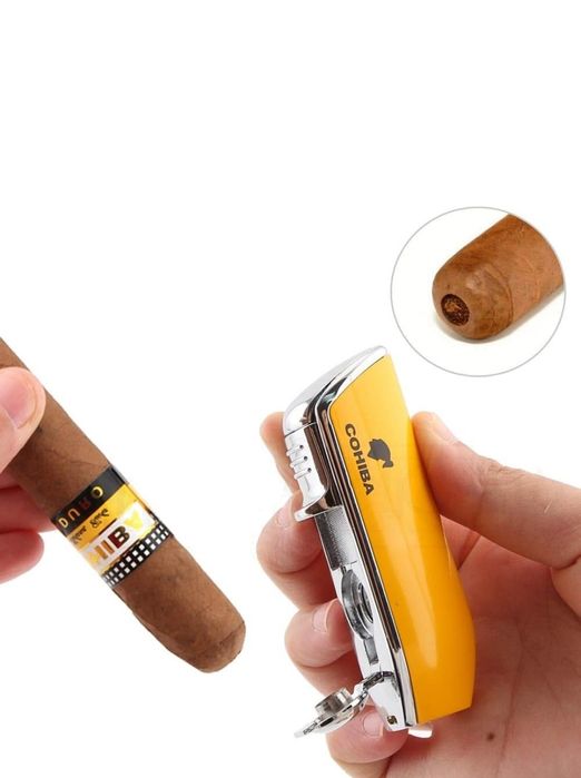 Запалка COHIBA жълта
