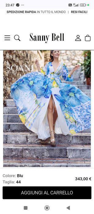 OFERTA URGENT  rochie noua sigilata din Italia  firma soani