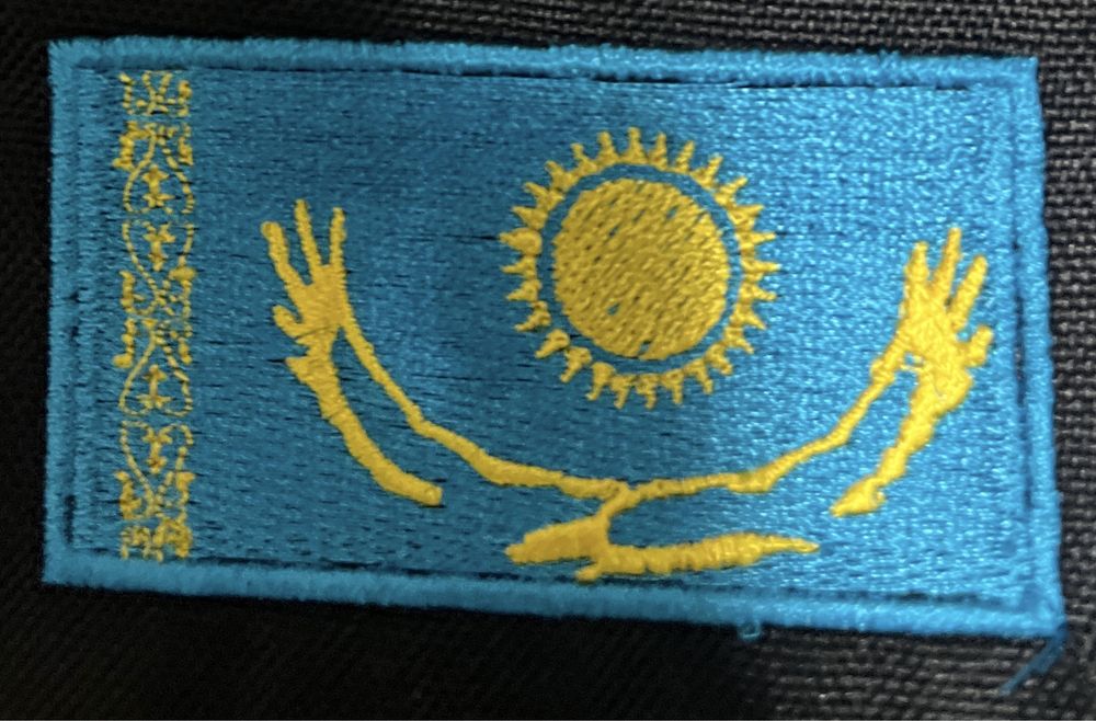 нашивка с флагом Казахстана