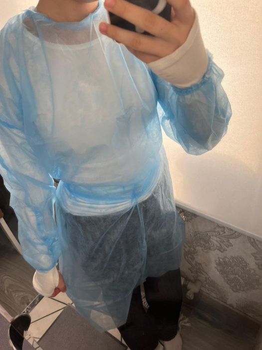 Халаты, бахилы, перчатки