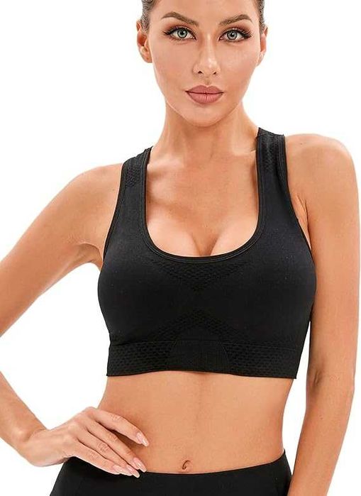 Bustiera sport fara cusaturi, sutie sport elastic TRANS GRATUIT