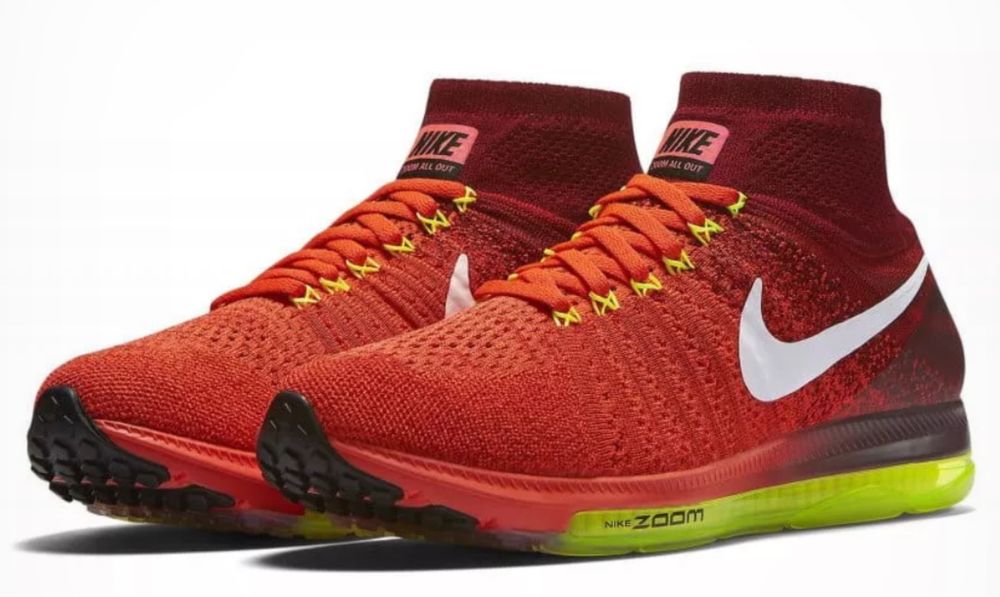 Nike Zoom All Out Flyknit Bright Crimson UK4/EUR37.5номер/23.5см