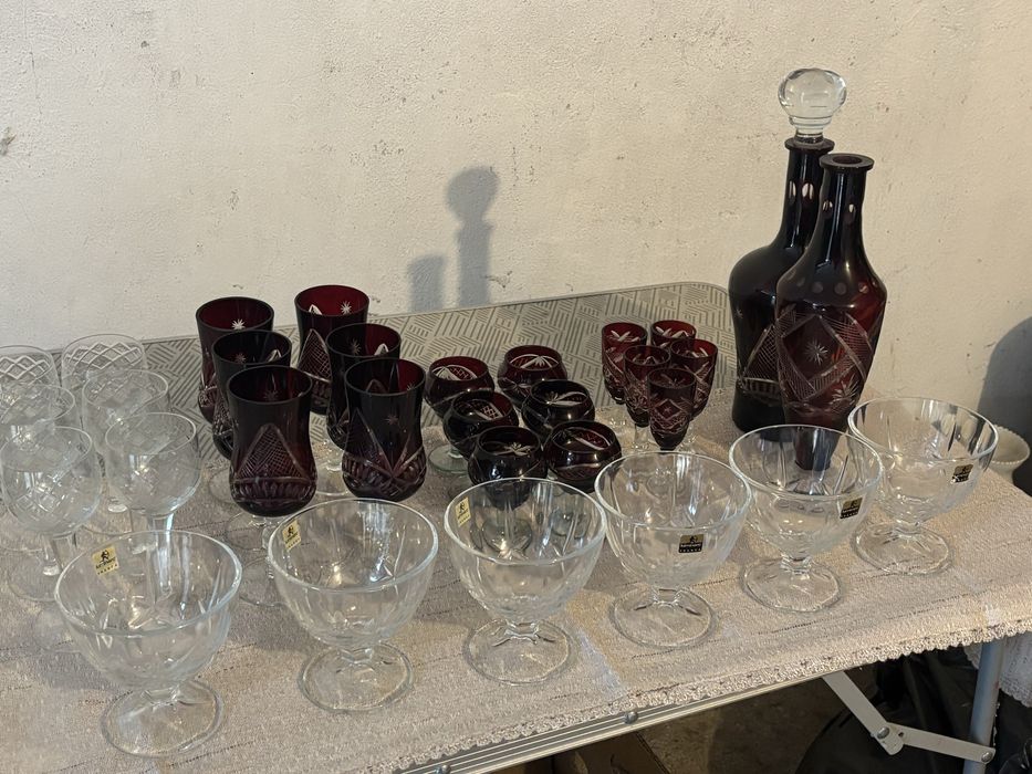 Set pahare Cristal Rubin