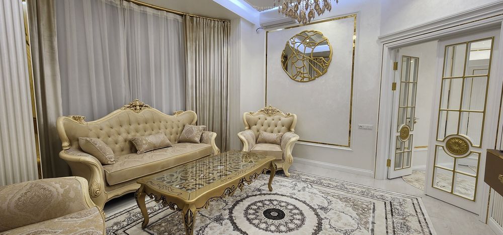 Аренда Юнусобод ЖК Modern Stroy 3комнатная неоклассика + веранда 87квм