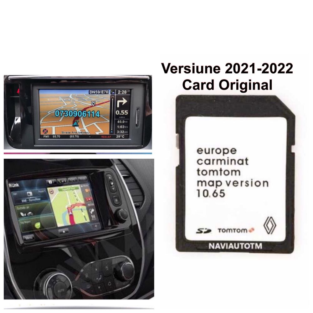 Renault Carminat R-LINK Tomtom Live Harti GPS 2025 Clio Megane Scenic