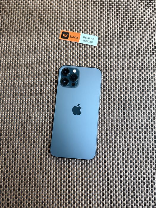 КАТО НОВ! *ЛИЗИНГ*/ iPhone 12 Pro Max 128Gb Pacific Blue / Айфон