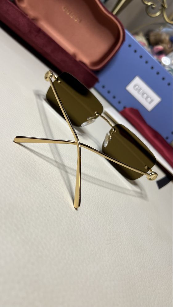 GUCCI GG1703S ochelari de soare rimless rame lentile