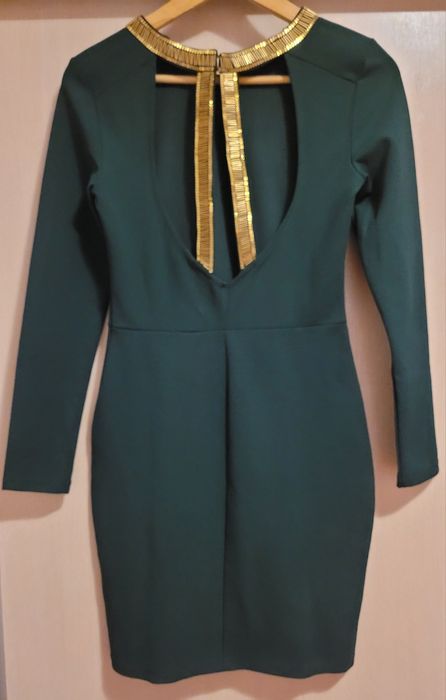 Rochie seara verde H&M, marimea 38