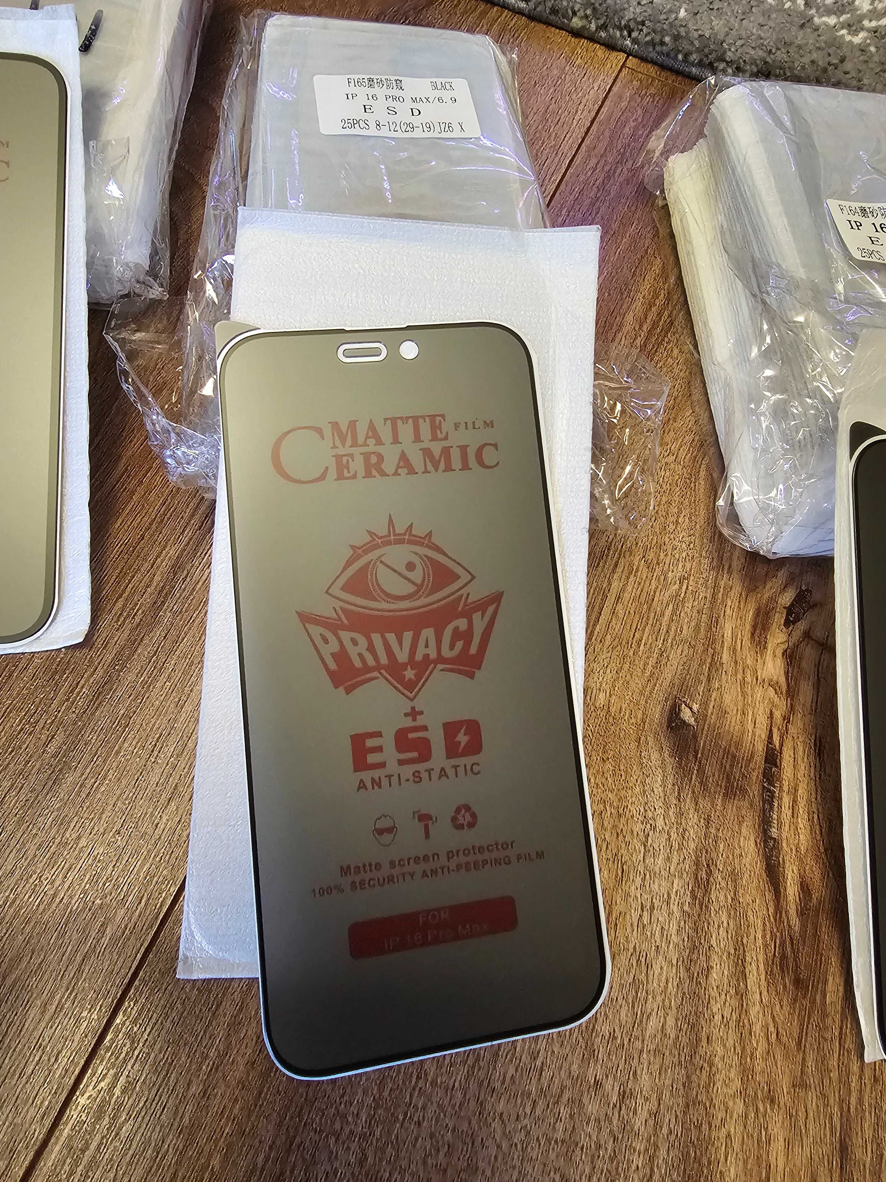 Folie Iphone 16/16 Pro/16 Pro Max/16 Plus Privacy Mata Ceramica