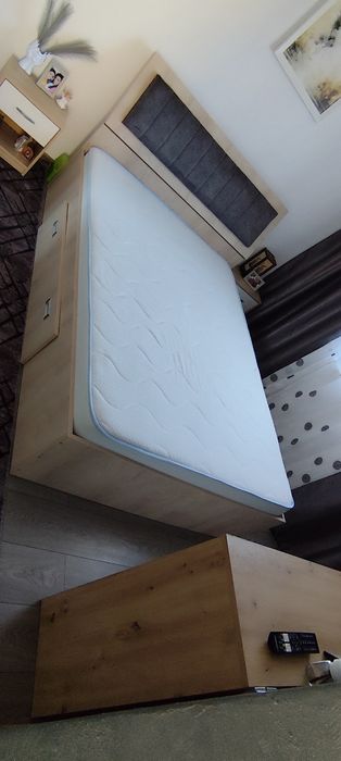 Pat 140/200  cu saltea super ortopedica memory gel