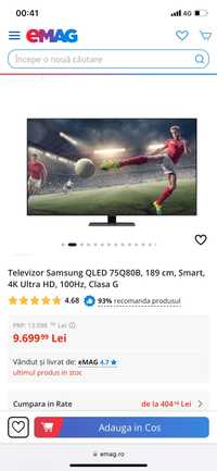 Televizor Samsung QLED ULTRA HD 4K GARANȚIE 10 ANI