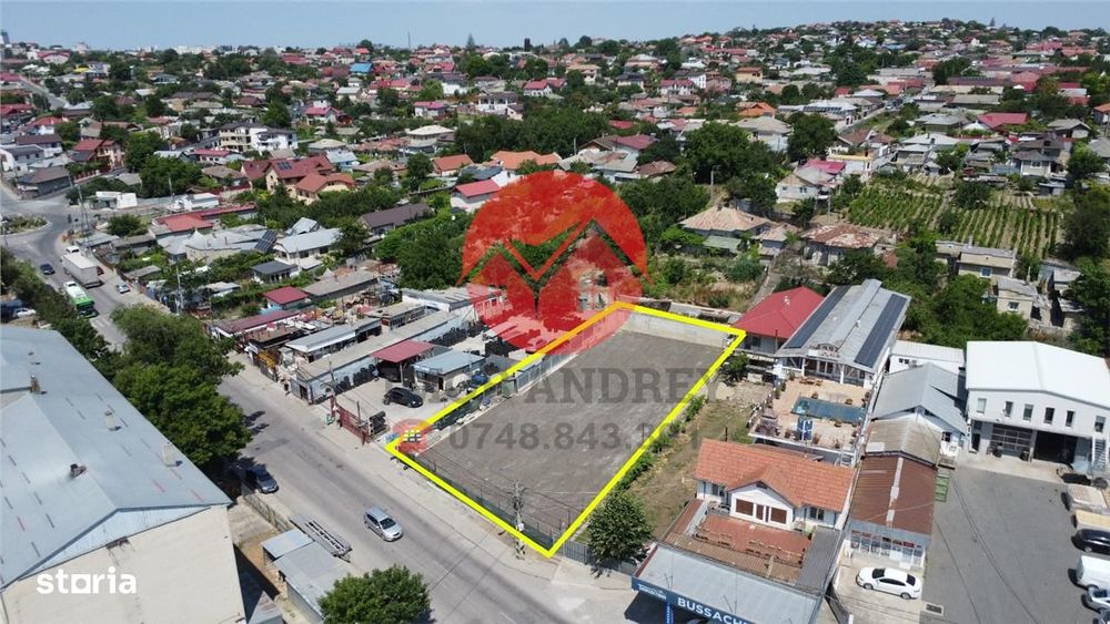 Teren 1.011 mp cu utilitati, ideal activitati comerciale, vad excelent