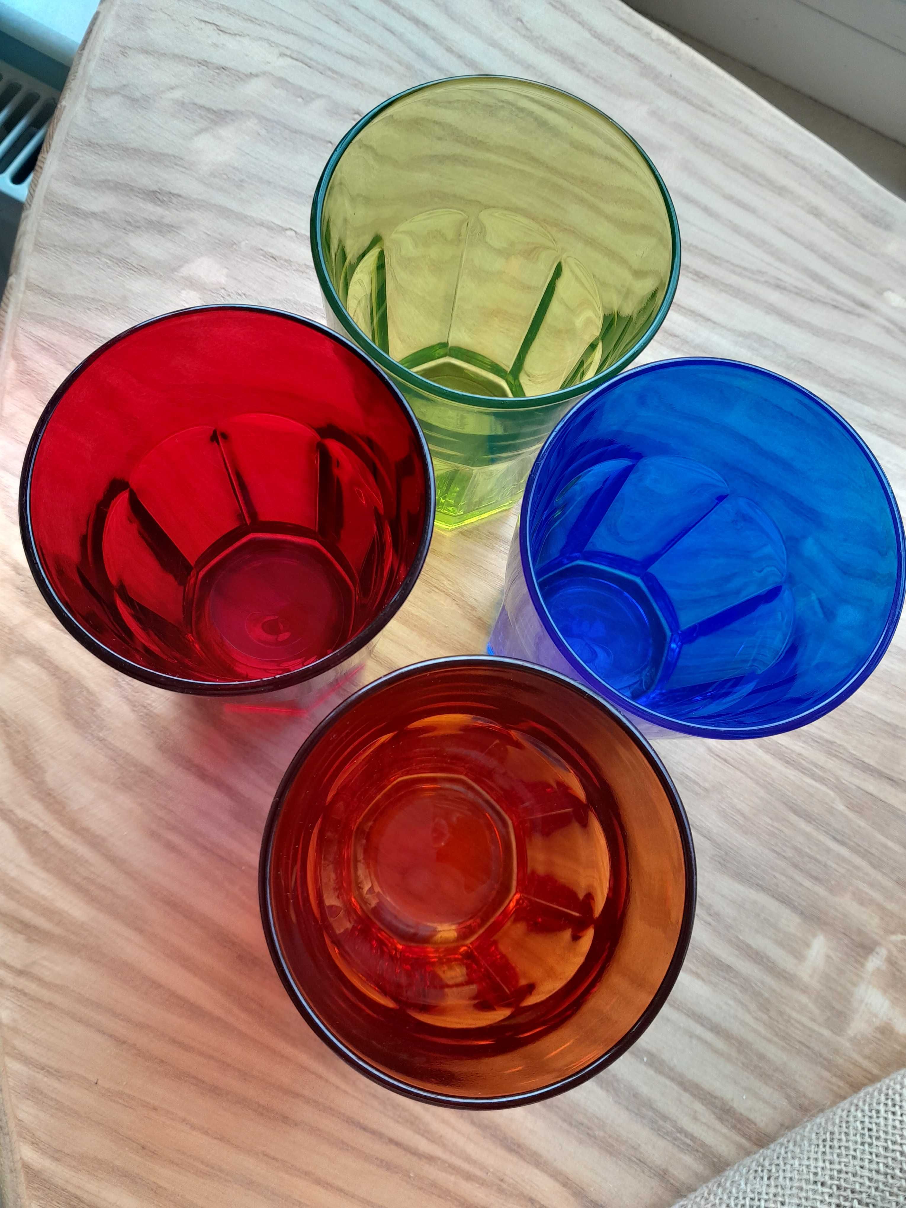 16 pahare colorate pentru apa,limonada,365ml