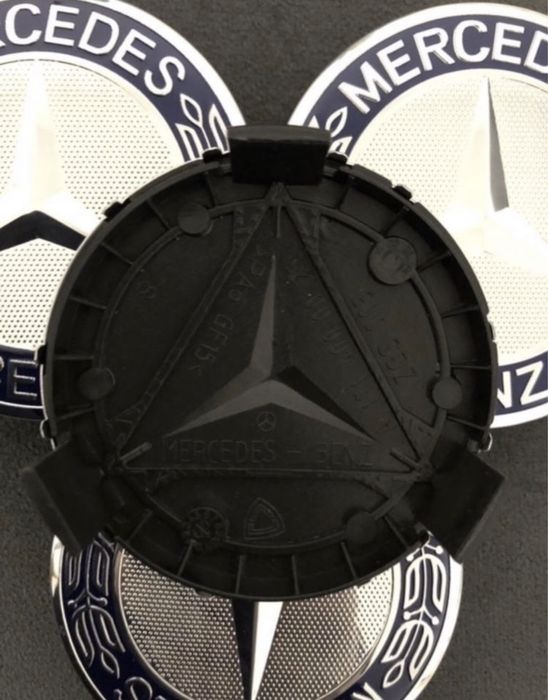 Set Capace janta roti aliaj Albastre 75mm Mercedes Class A C E S GLK