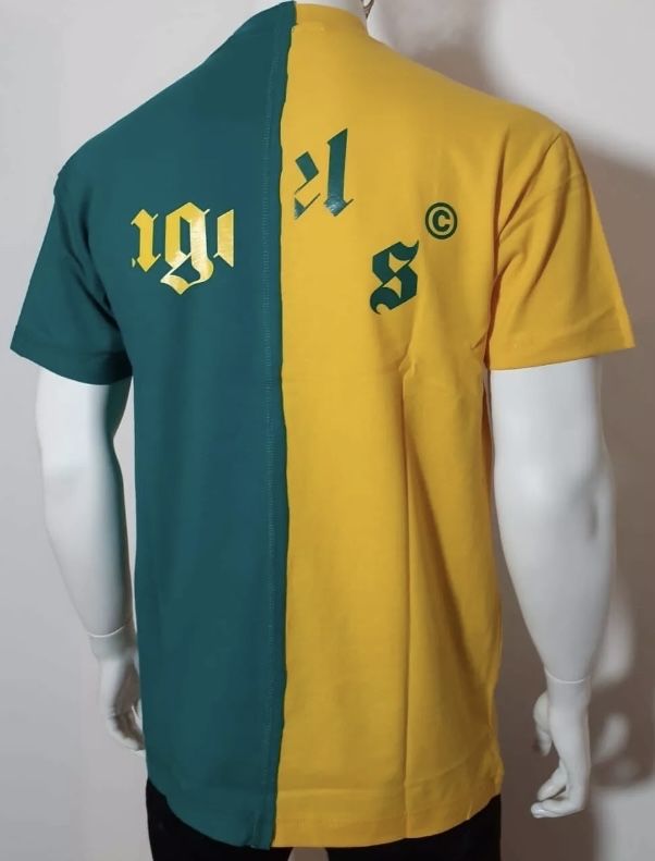 Тениска Palm Angels Broken Logo print Yellow/Green.НОВИ.100%оригинал.