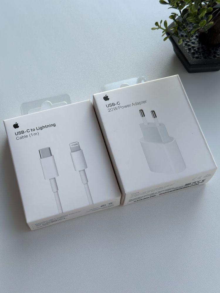 Адаптер питания, блок зарядки, кабель lightning to usb type-c apple