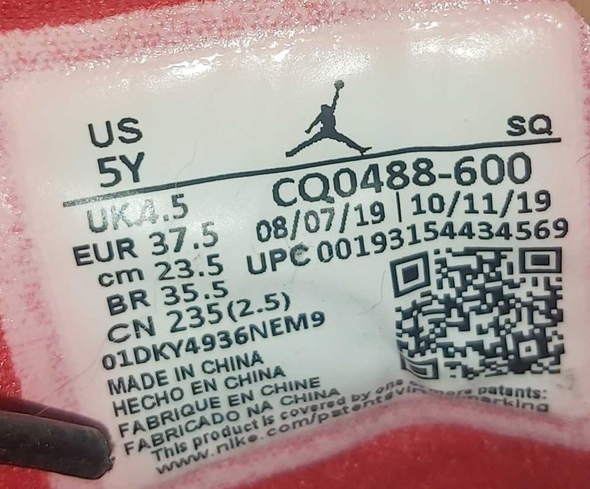 Jordan 3 Retro SE Fire Red - Номер 37.5