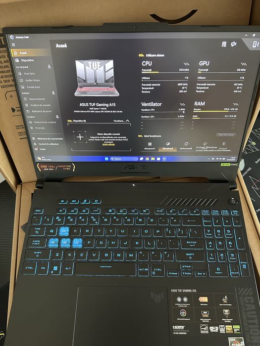 ASUS TuF Gaming A15 RTX 4060 8GB, 32GB RAM, Ryzen 7