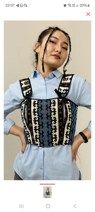 Этно корсет с головным убором