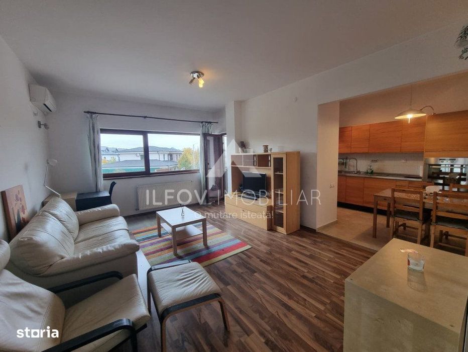 Apartament 3 cam. Otopeni, et. 1, mobilat-utilat, loc parcare