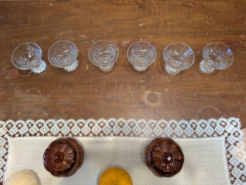 Кристални чаши за ликьор сервиз 6бр.