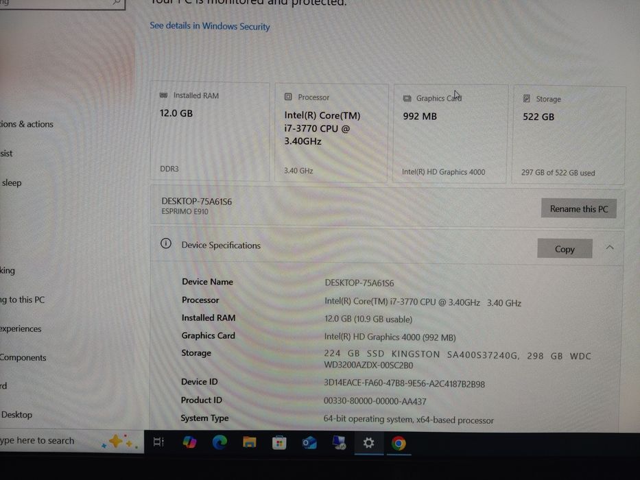 PC  Fujitsu Esprimo E980