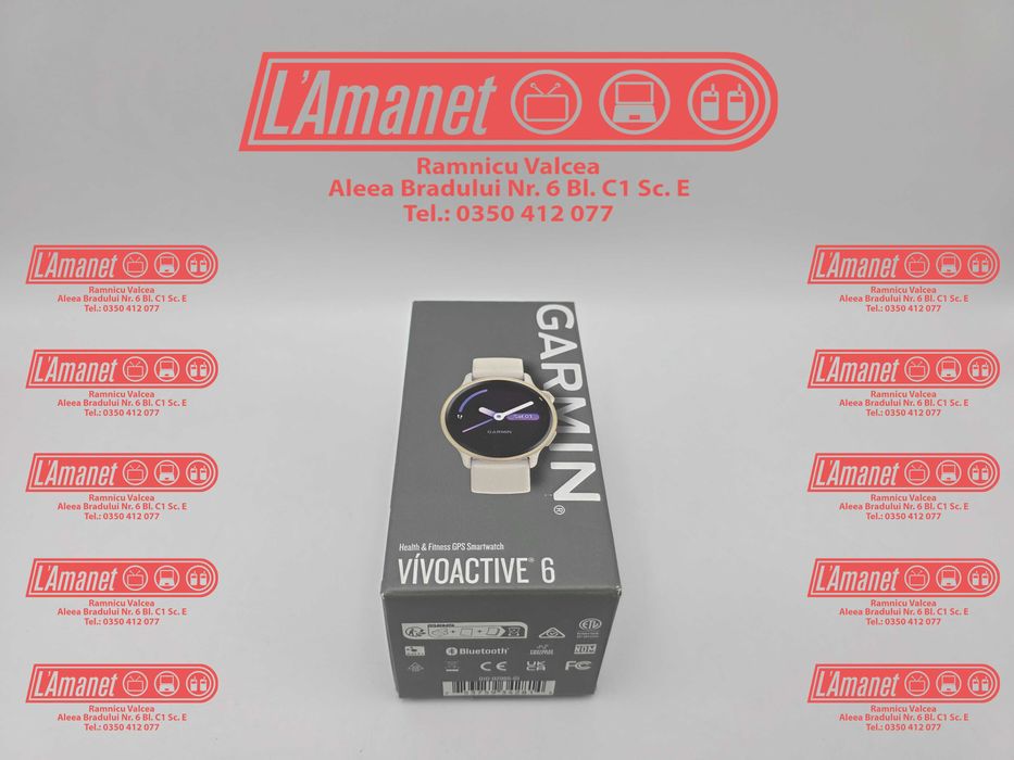 SmartWatch Garmin VivoActive 6 Lunar Gold Silicone Band NOU FullBox