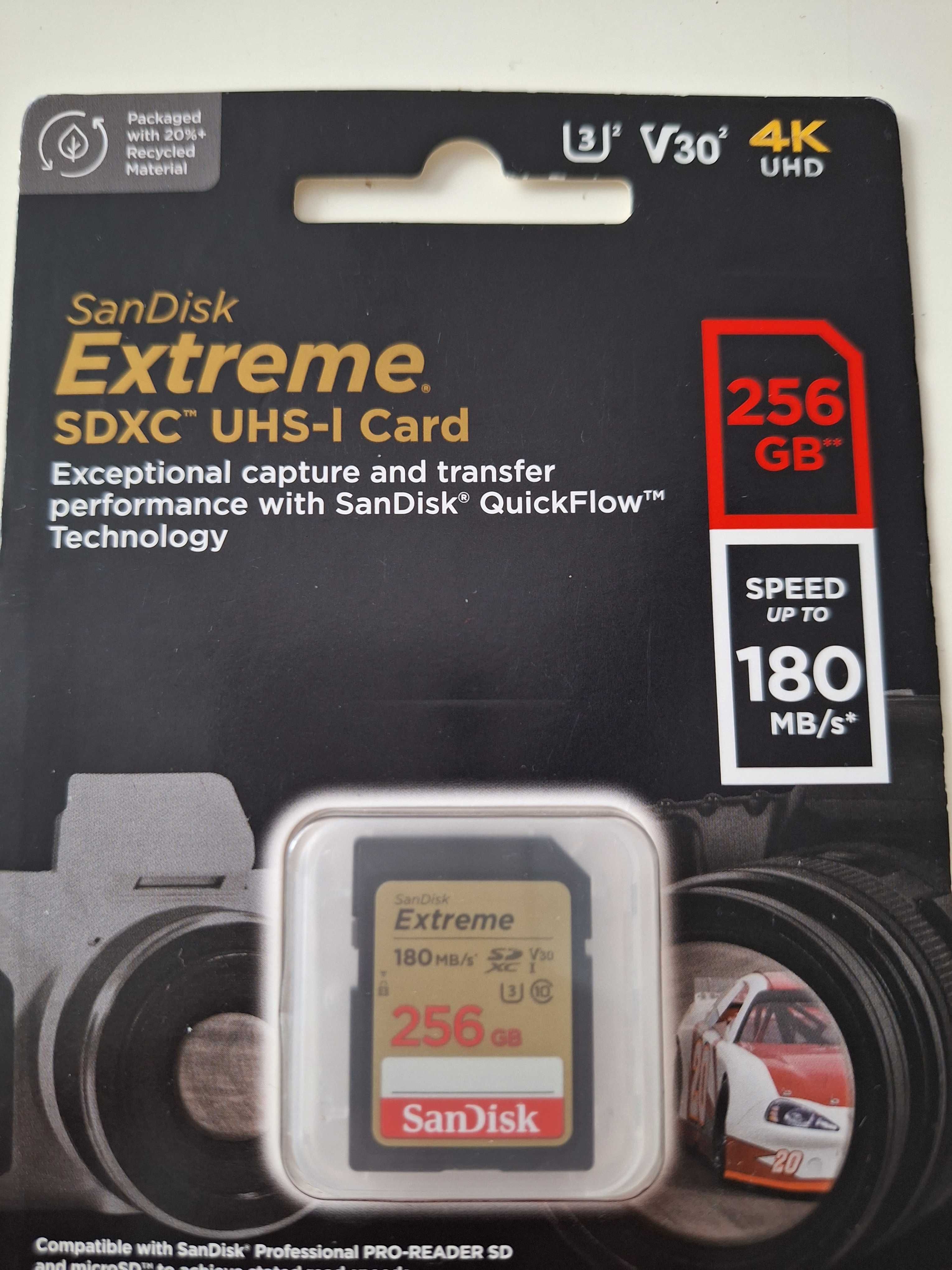 Sony SDXC 128 gb,SanDisk Extreme 256 Gb