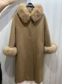 Пальто натуральный мех Турция купила за 90,000тг продам за 55,000