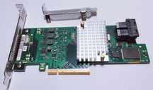 Controler SAS Fujitsu LSI SAS3008 9300-8i + 2 x SFF-8643 la 4 SAS
