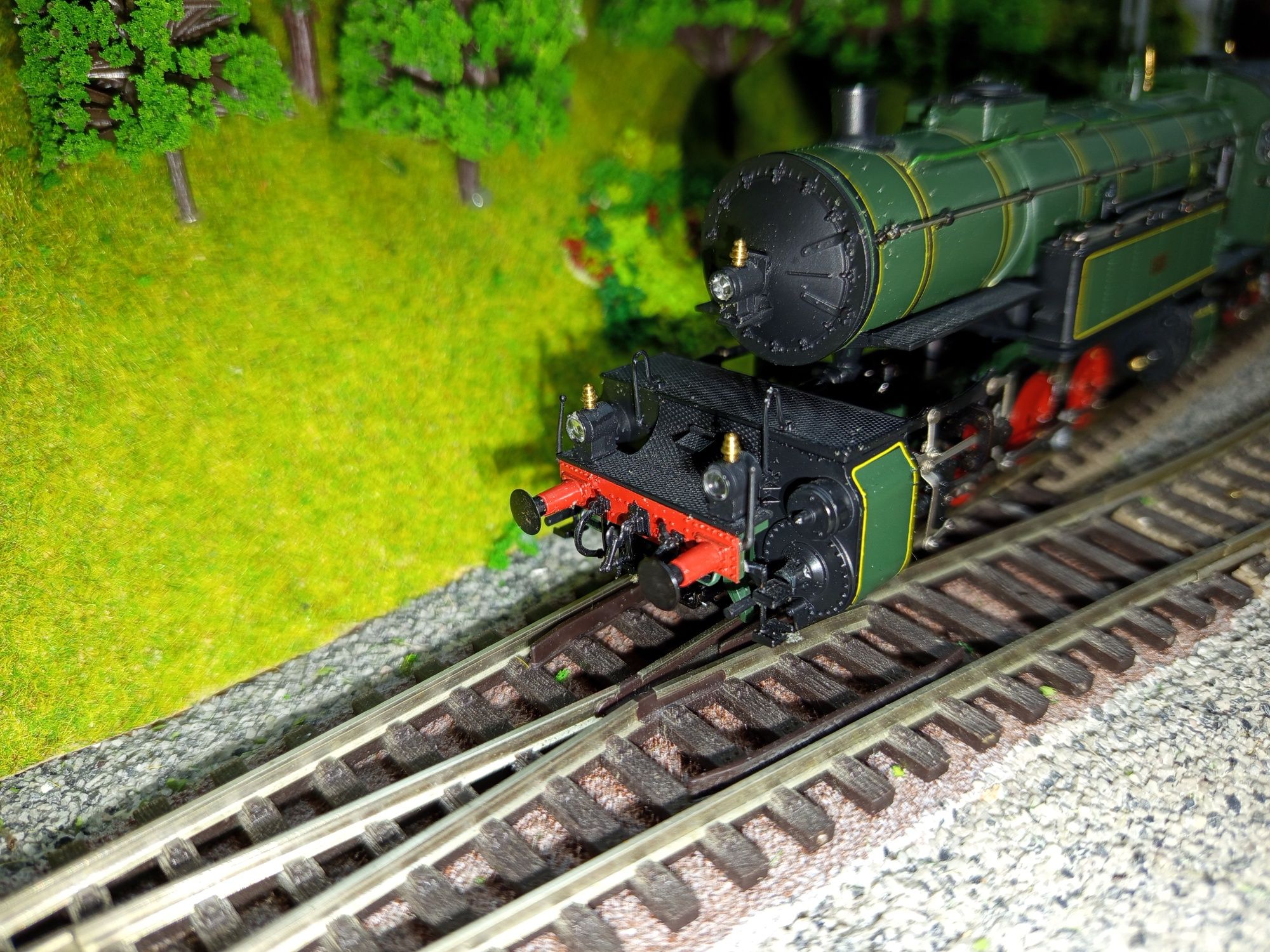 Locomotiva cu aburi HO BR 96 Mallet Rivarossi trenulețe diorama