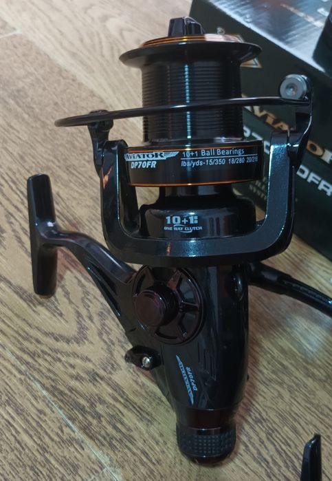 SET 3 Mulinete AVIATOR DP70 10+1 Rulmenti cu BaitRunner