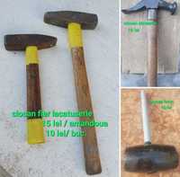 Ciocane fier diferite + lemn