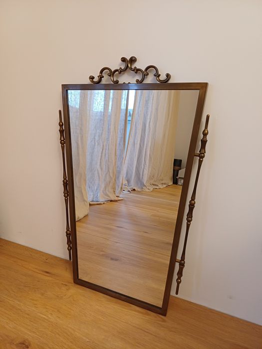 Accesoriu decorațiune vintage colectie sticla alama bronz Belgia 1960