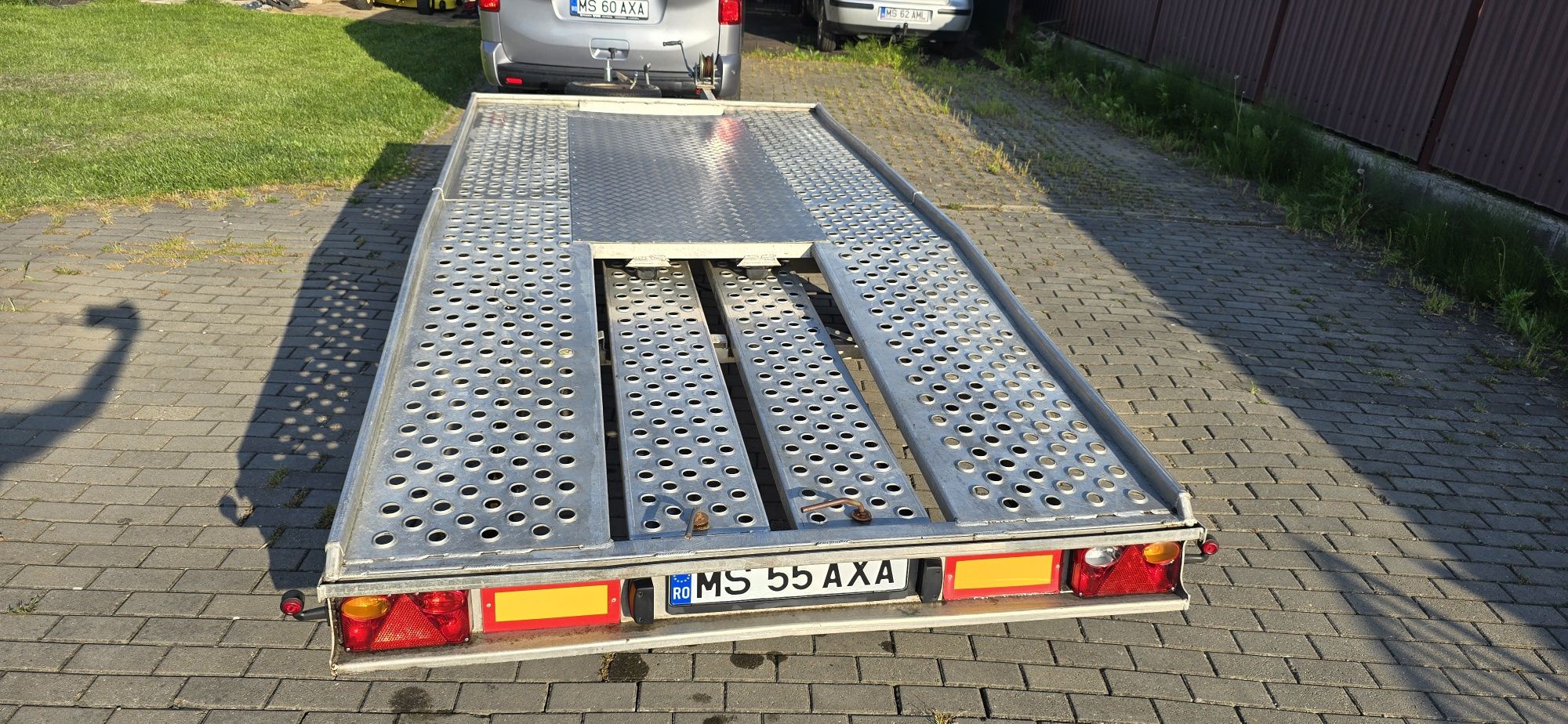Trailer, platforma auto 1 ax, o axa, 1800 kg