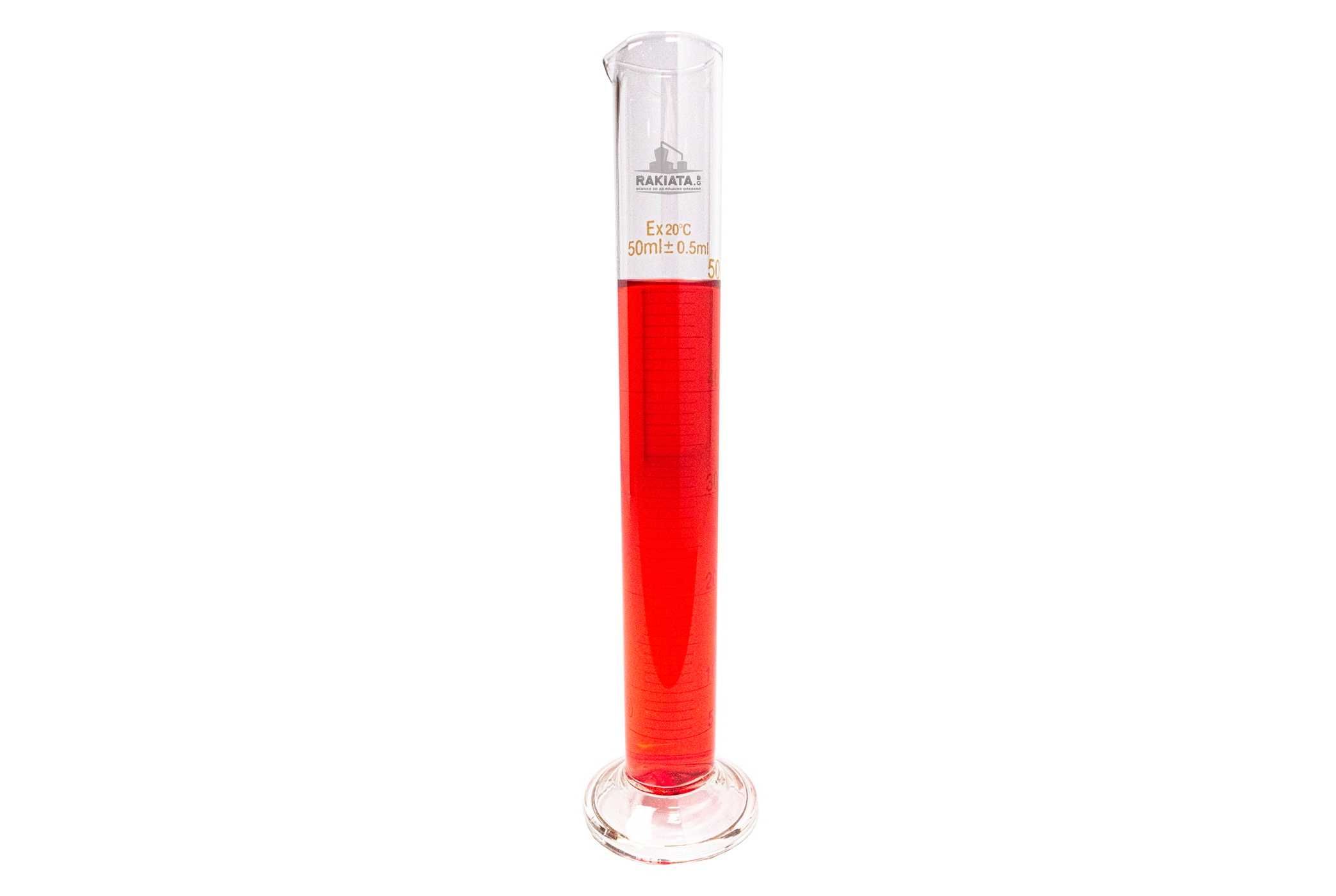 Мерителен цилиндър 50 мл, Деление 1 ml, Боросиликатно стъкло 20214437