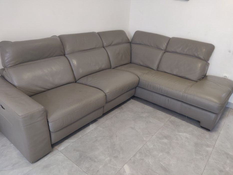 Vând coltar piele naturala electric