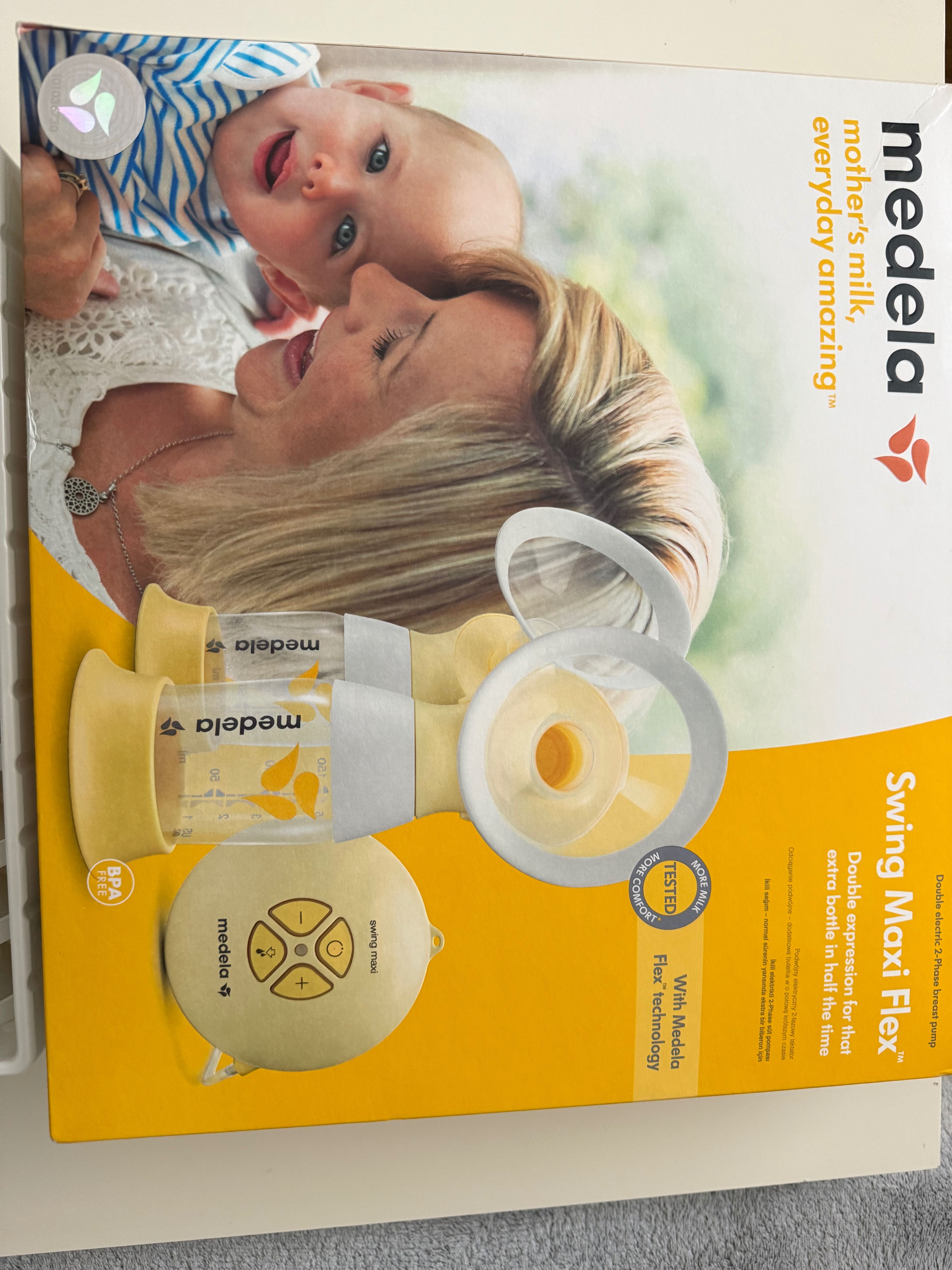 Електрическа двуфазна помпа за кърма Medela Swing Maxi Flex