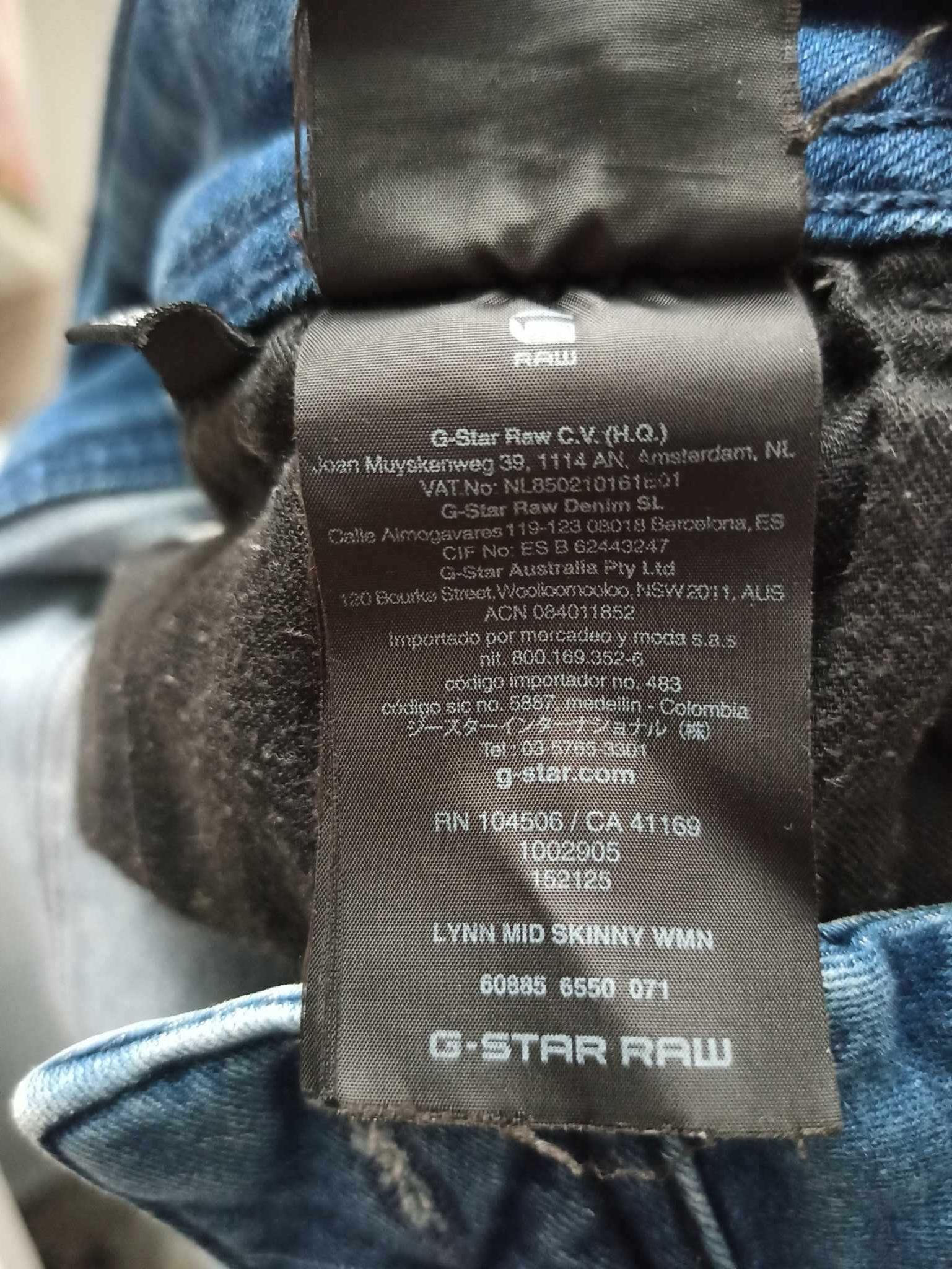 Blugi regular / Skinny fit dama G-Star Raw marime 29 talie/ 32 lungime